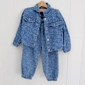 Boys’ Denim Jacket & Bottoms Set - Size 3/4